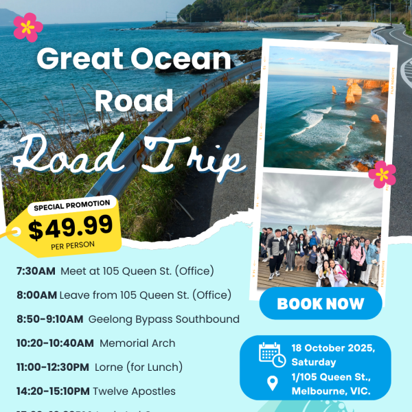 18 October 🌸 Great Ocean Road Adventure 🌊
